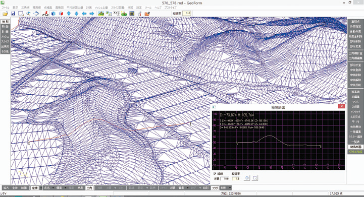 ３D地形モデル解析