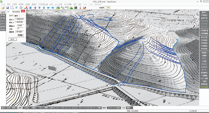３D地形モデル作成