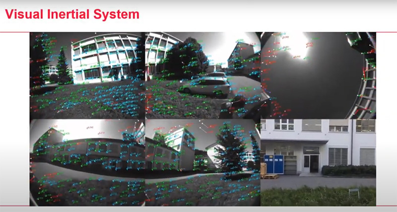 VIS機能で使われるアルゴリズムのイメージ。（RTC360のカメラ例） （Leica Geosystems US&Canada on Youtube「The power of VIS」より抜粋）