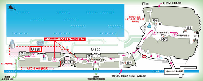 ATCホール案内図