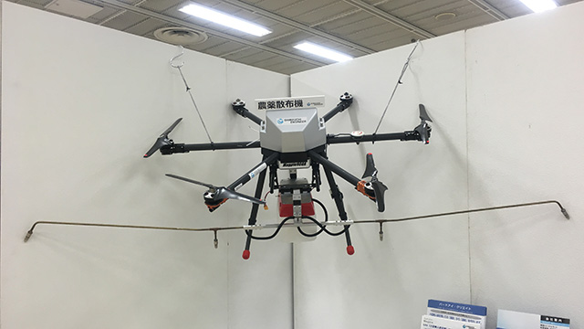 【写真】神戸清光EXPO2016 島内エンジニア製UAV（ドローン）展示