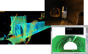 トプコン 3次元レーザースキャナー「GLS-1500」特徴 トンネルの内空断面計測で活躍