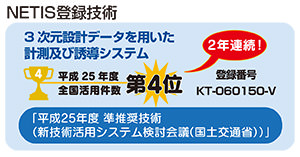 ソキア GNSS受信機「Series GRX2」特徴 NETIS登録技術