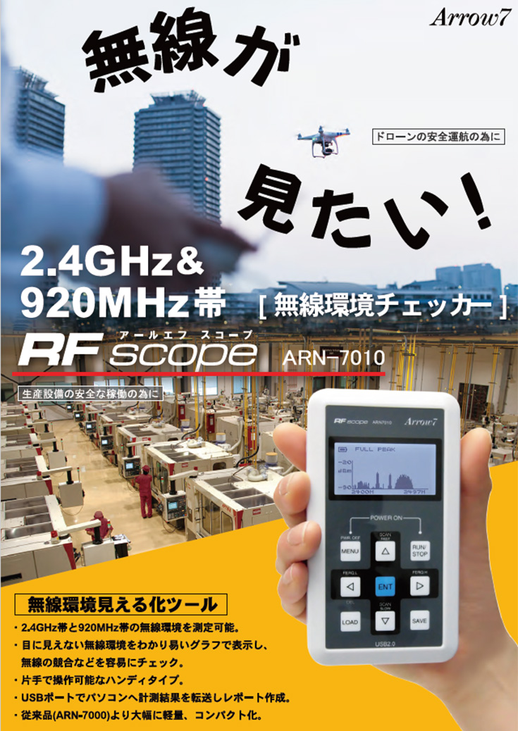 RF SCOPE 2.4GHz/920MHz帯無線環境チェッカーカタログ1