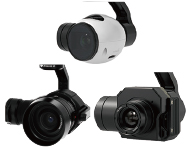 DJI INSPIRE1特徴 状況に応じて交換可能な3種類のカメラ