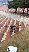 【写真】UAVを地上から撮影