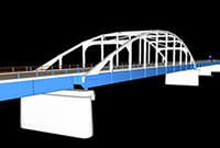 ランガー橋 3次元CADモデル