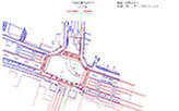 交差点 平面図重ねあわせ