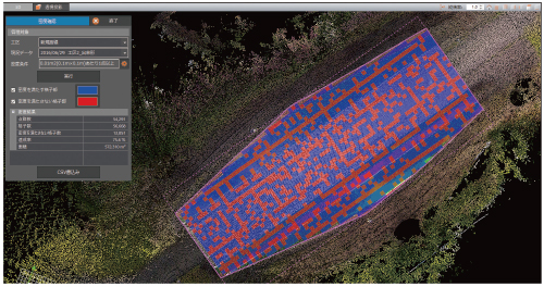 福井コンピュータ製3D点群処理システム「TREND-POINT（トレンドポイント）」密度確認