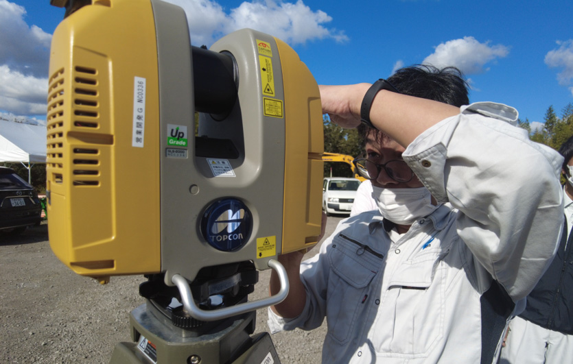 株式会社トプコンソキアポジショニングジャパンの菊池氏。
