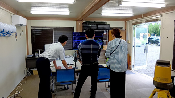 点群データを実際にご覧いただいた様子