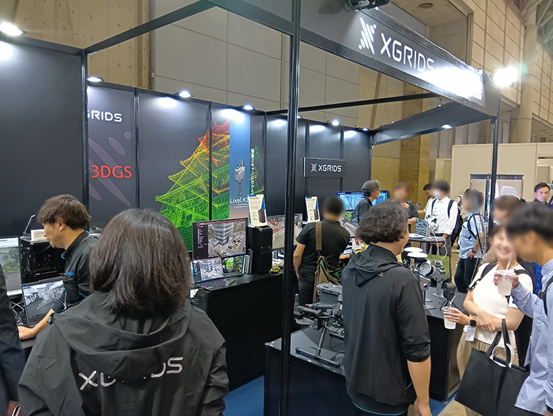 XGRIDS日本法人の方にもご助力いただき、万全の体制でご案内いたしました。