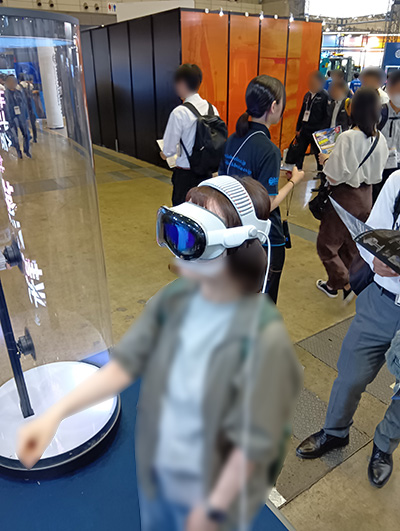 Apple Vision Pro を使用した3DGS 体験コーナー