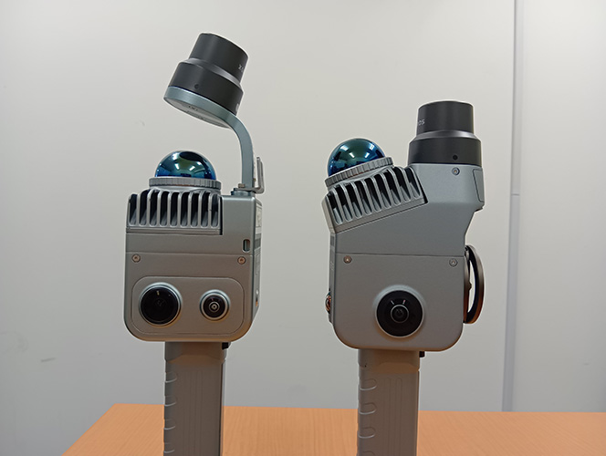 XGRIDS Lixel K2　左がLixel K1、右がLixel K2